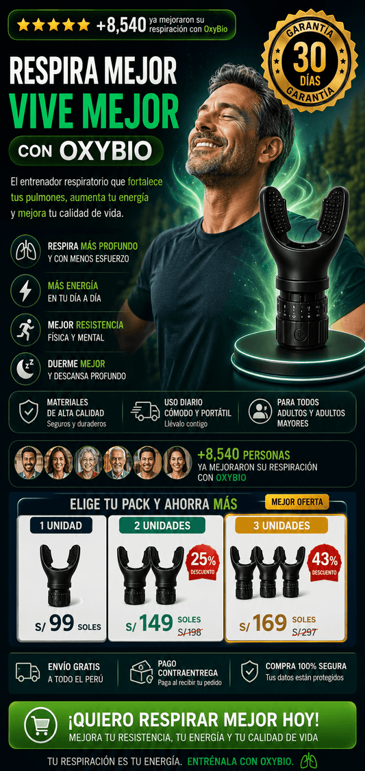 Respiración débil y poca resistencia? OxyBio™